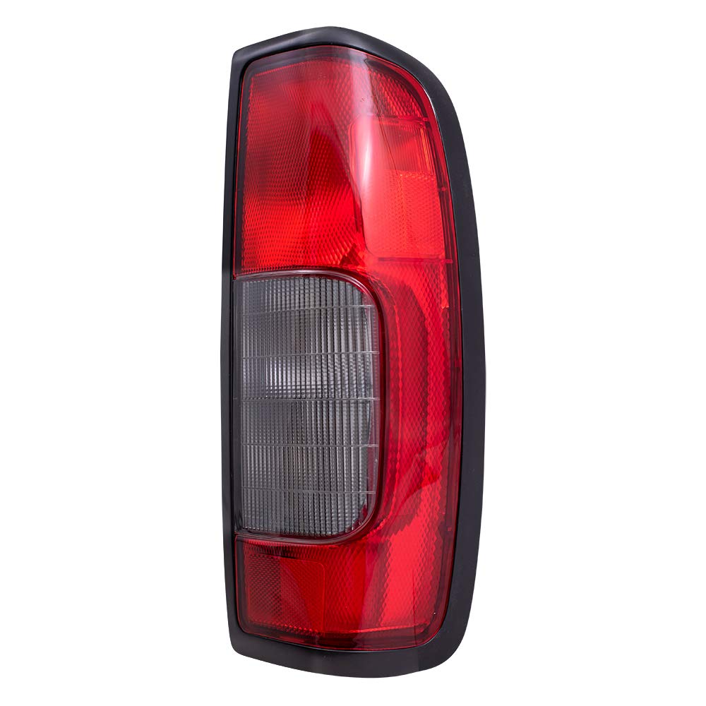Smoked Lens Replacement Taillights for 98-04 Nissan Frontier Pickup Truck - Driver & Passenger Side (Part #265597B425, 265547B425) - Durable Aftermarket Tail Lamps for Enhanced Visibility & Style - Perfect for Off-Roading, Night Driving & Vehicle Customization