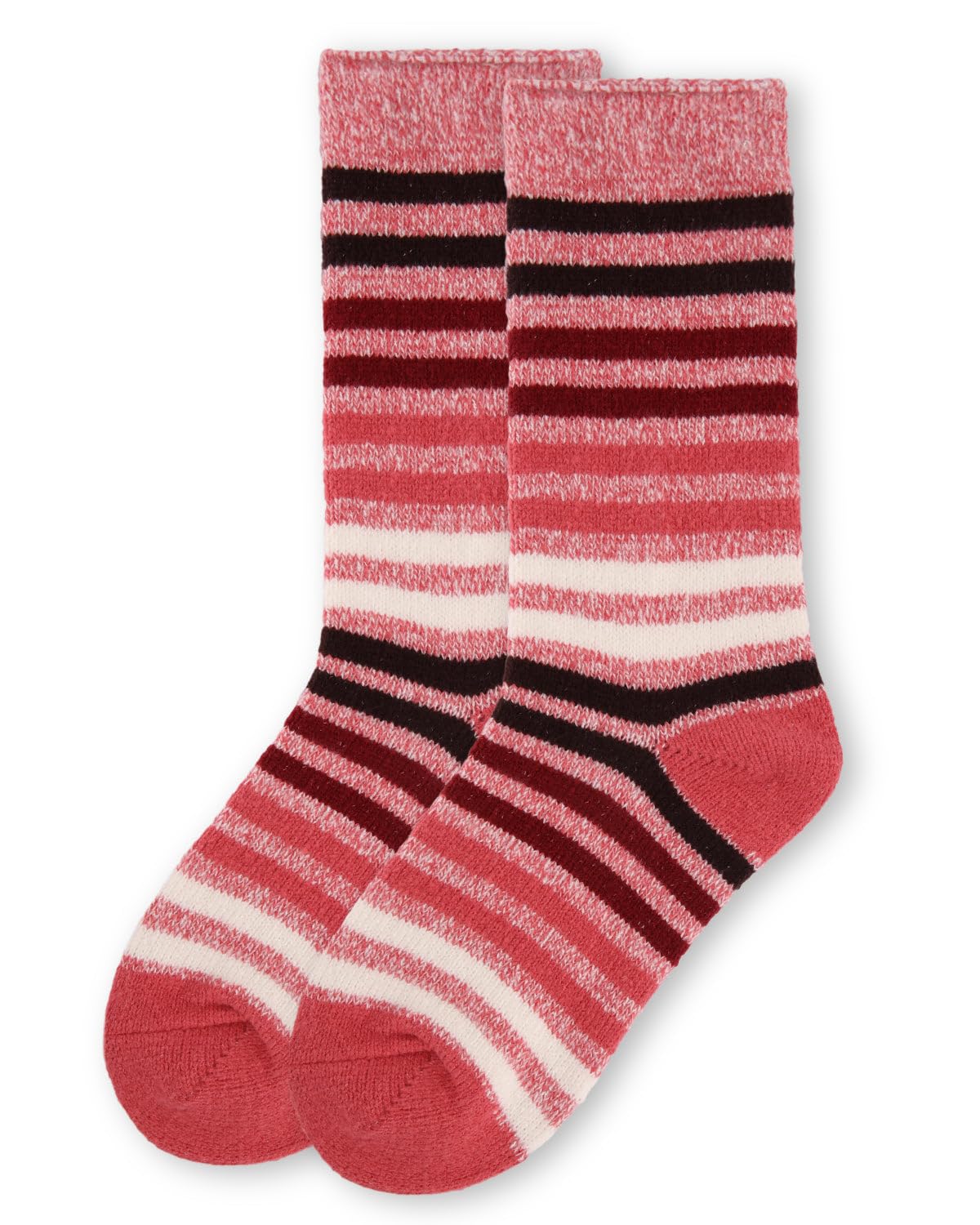 MeMoi Women's Multicolor Stripe Buttersoft Cozy Crew Socks - Ultra Soft Comfortable Cotton Socks for Everyday Wear, Workout & Lounge