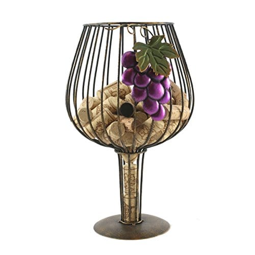 Thirteen Chefs Large Wine Glass Cork Holder - Perfect Gift for Wine Lovers | Ideal for Wine Tastings, Parties & Home Bars