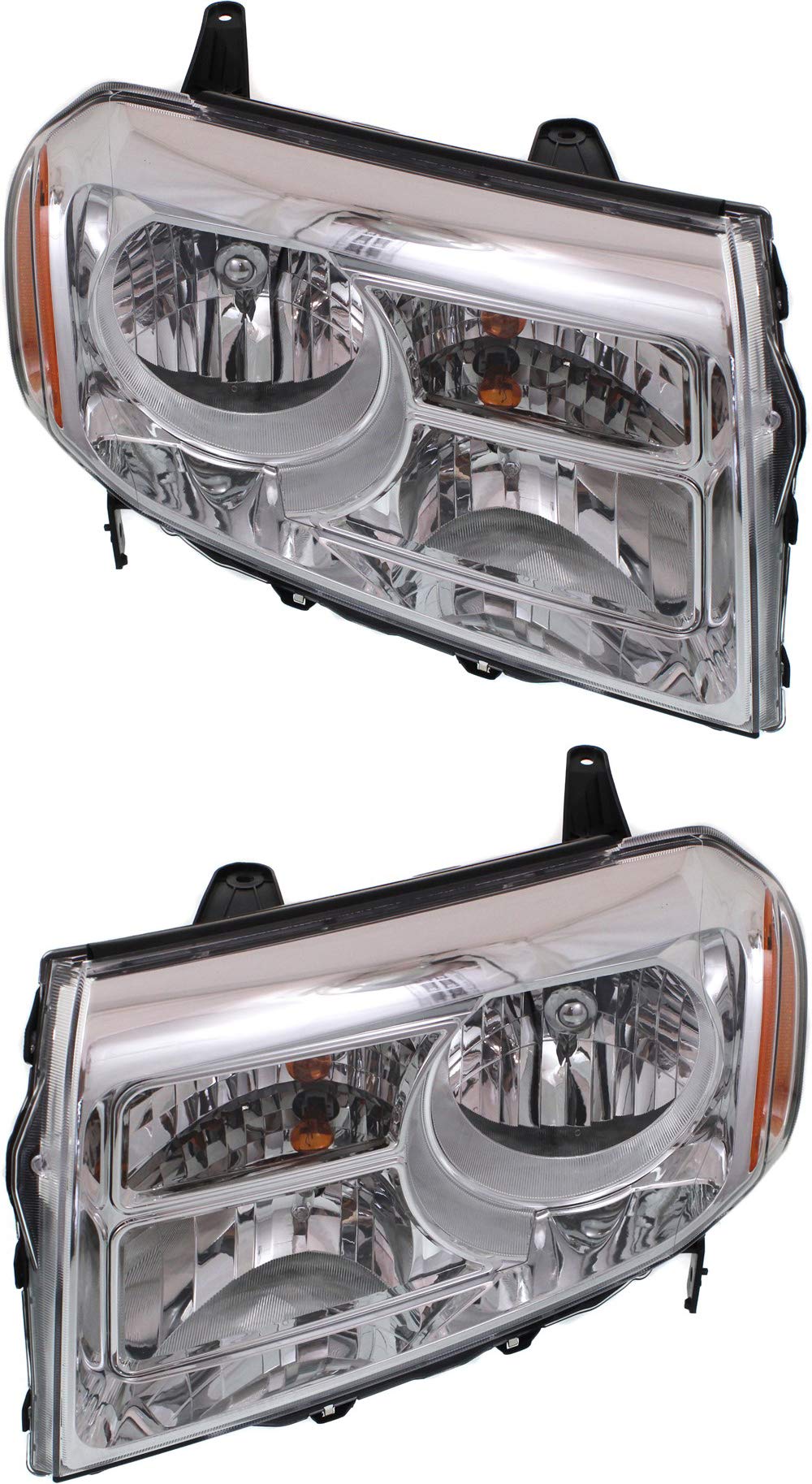 Honda Pilot 2012-2015 Headlight Assembly - Driver & Passenger Side Halogen Replacement with Bulbs - Fits EX, EX-L, LX, SE & Touring Models - Direct Replacement for #33100SZAA11 & 33150SZAA11 - Perfect for Night Driving & Enhanced Visibility