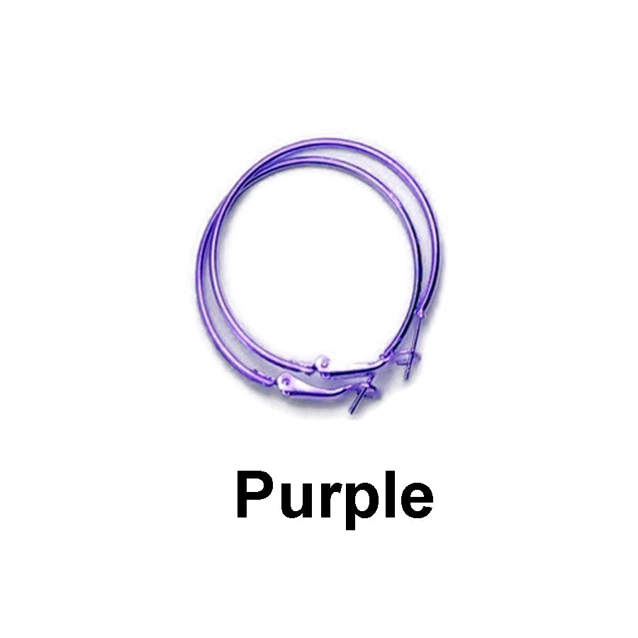 Large 3 Inch (80mm) Hoop Earrings for Women - Gold, Silver, Black, Pink, Purple & Green Fashion Jewelry - Perfect for Parties, Weddings & Everyday Wear