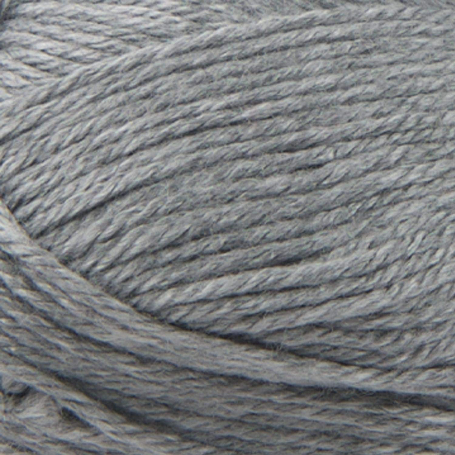 Lion Brand Yarn Basic Stitch Anti-Pilling Knitting & Crochet Yarn - 3-Pack, Silver Heather - Soft & Durable for Sweaters, Scarves, Blankets & DIY Crafts