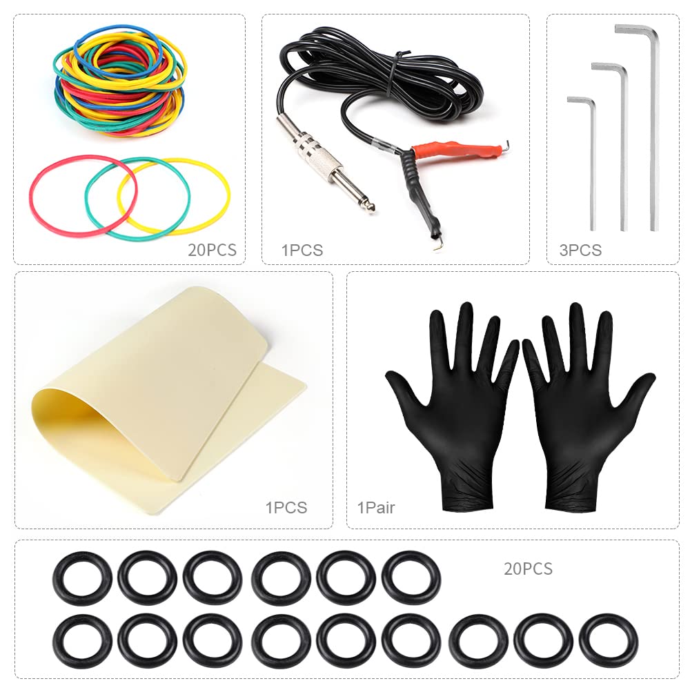 Solong Tattoo Starter Kit - Pro Machine, 14 Inks & Accessories for Tattoo Artists