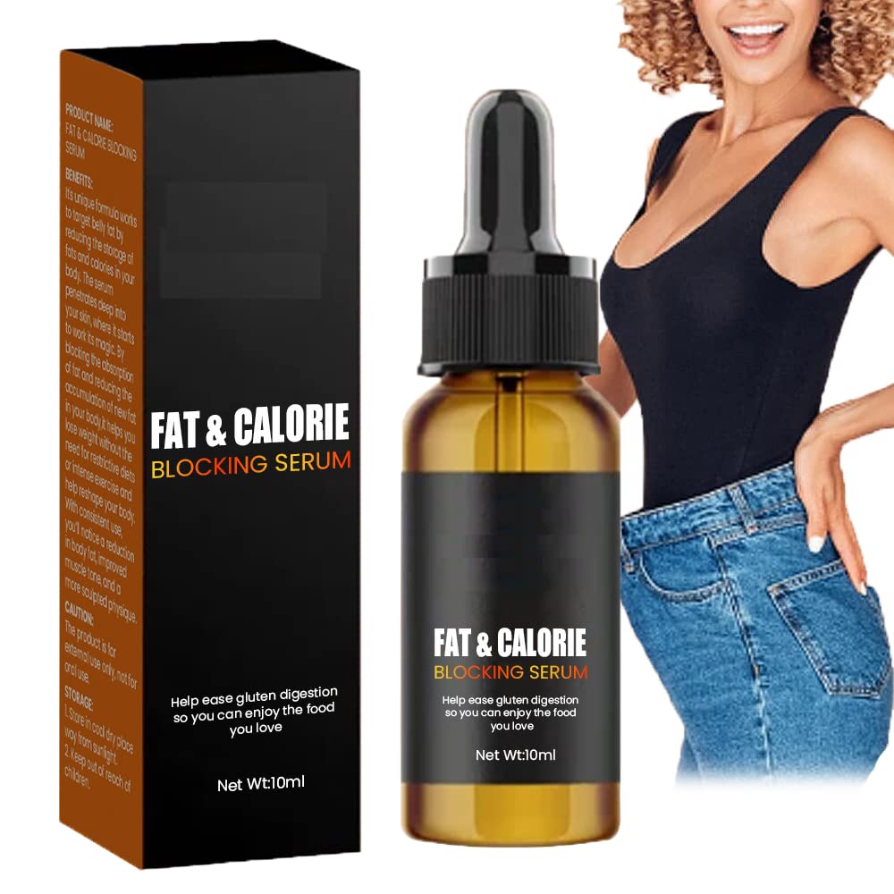 FitTec Fat & Calorie Blocking Serum - 10ml Weight Loss Supplement for Women & Men | Natural Fat Burner & Appetite Suppressant | Supports Metabolism & Energy Boost | Perfect for Daily Use & Fitness Routines