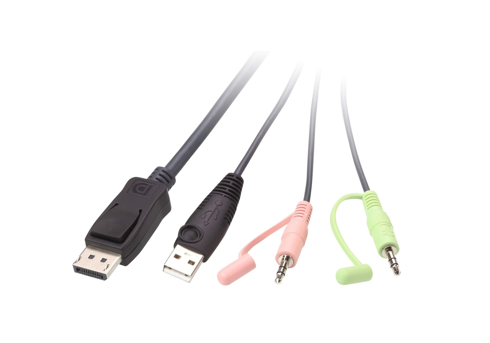 ATEN CS22DP 2-Port USB DisplayPort KVM Switch with Remote Selector - 4K@30Hz Resolution, Windows/Mac/Linux Compatible, USB Peripheral Sharing - Ideal for Home Office, Gaming & Multi-PC Workstations