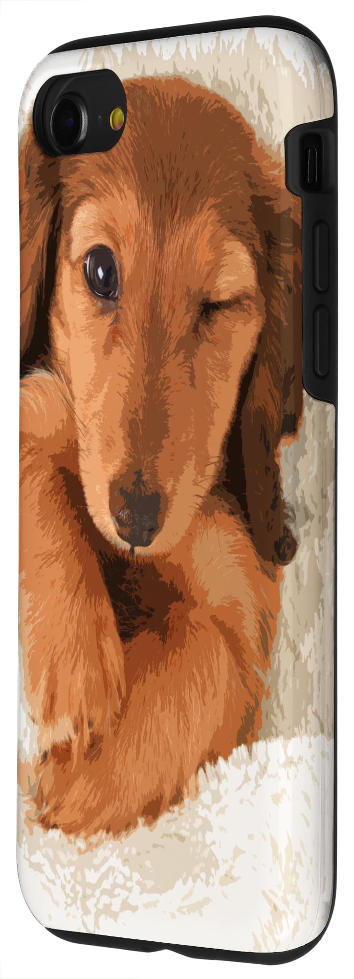 iPhone SE (2020) / 7 / 8 Cute Dachshund Puppy Phone Case - Durable Protective Cover for Everyday Use, Work & Travel