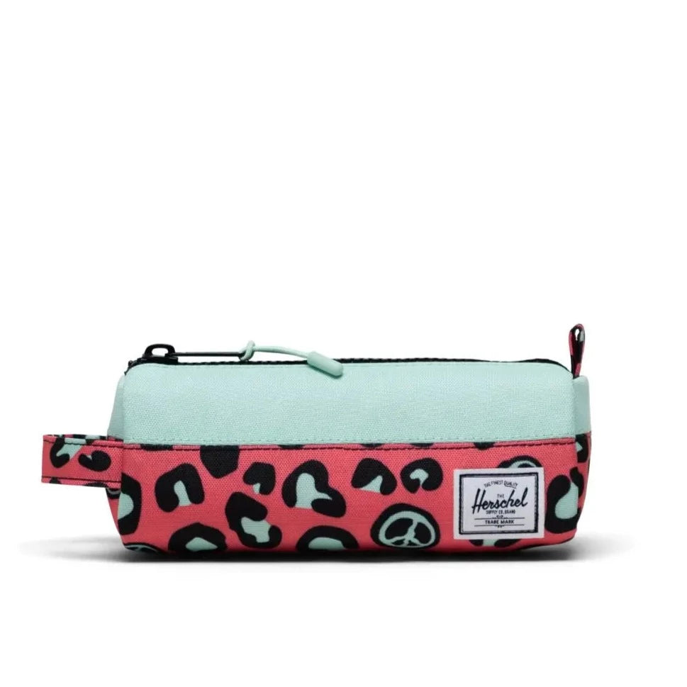 Herschel Peace Leopard Print Pencil Case - Stylish School & Office Supplies for Students and Professionals | Perfect for Backpacks, Work Bags & Travel Essentials