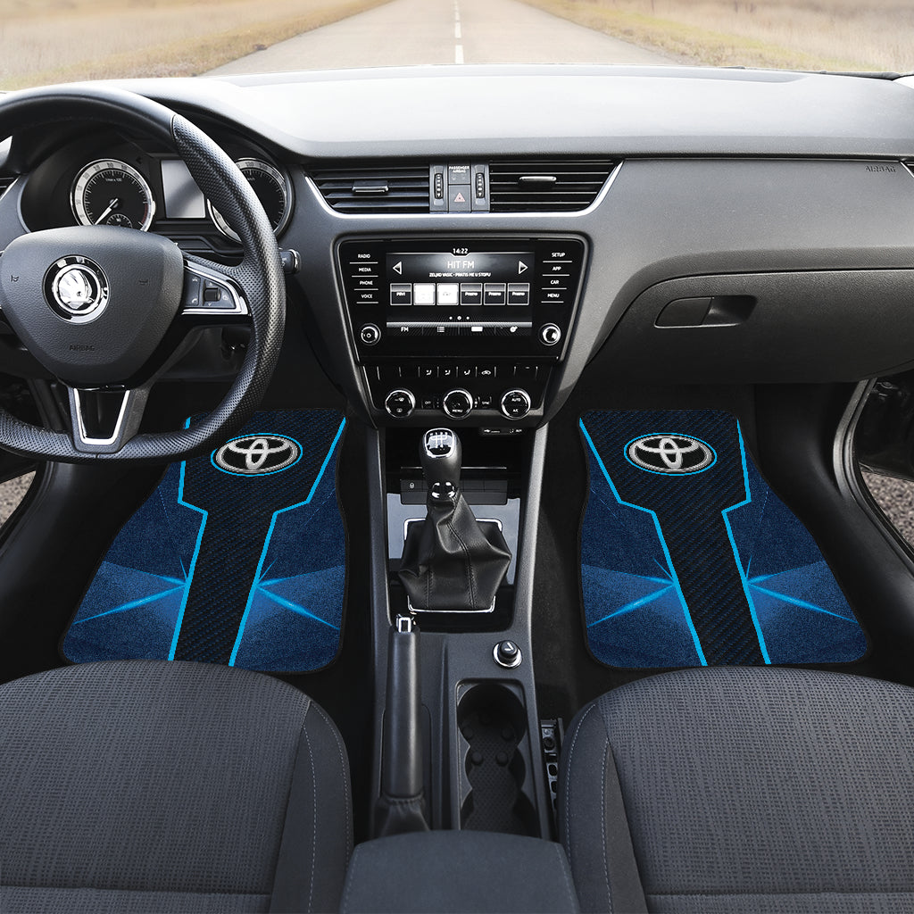 Premium Toyota Blue Car Floor Mats 210101 - All-Weather Protection, Custom Fit for Toyota Models - Perfect for Daily Commute, Road Trips, and Family Adventures