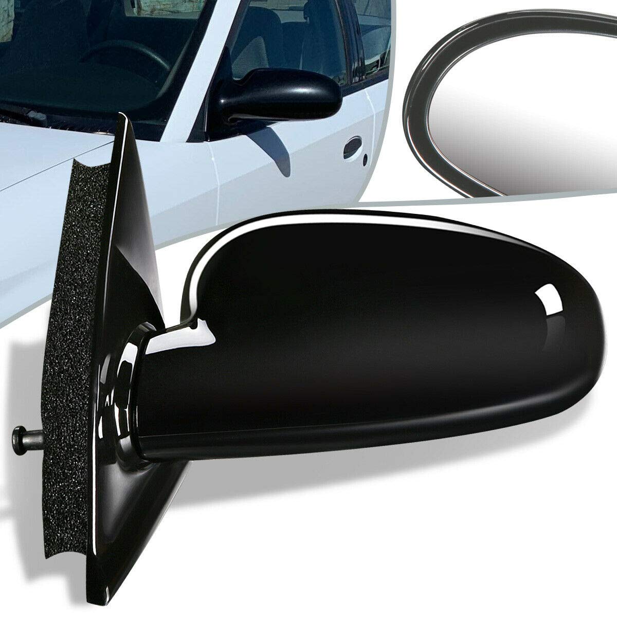 1997-2002 Saturn SC1 SC2 Coupe Towing Mirrors - Power Side View Door Mirror Replacement (Left Side, GM1320200) | OE Style Compatible with Base Models | Perfect for Towing, RV Camping & Highway Safety