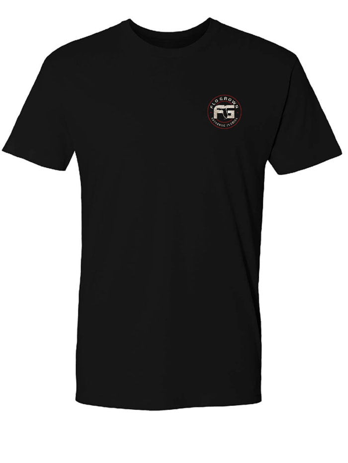 FloGrown FGM 1415 Men's Yard Dog T-Shirt - Black | Comfortable Cotton Tee for Outdoor Work, Gardening & Casual Wear