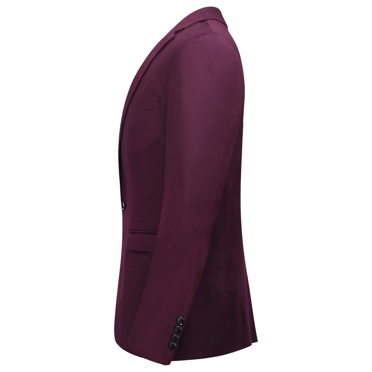 3 Piece Slim Fit Classic Casual Suit for Men - Dark Red | Business, Wedding & Formal Events | Premium Comfort & Stylish Look