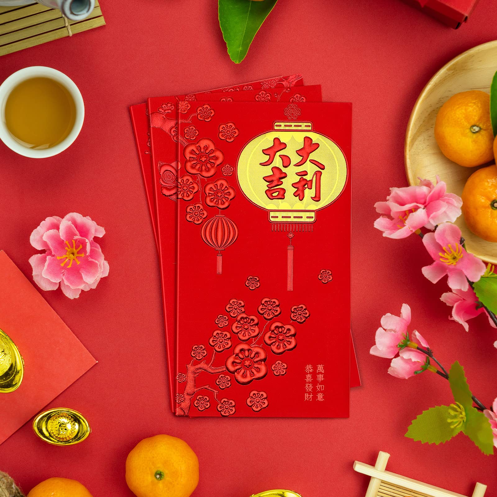 36 Pieces Chinese New Year 2025 Red Envelopes - Lucky Money Packets (Hong Bao) for Spring Festival, Birthday, Baby Shower, Wedding & Graduation Gifts - Perfect for Lunar New Year Celebrations, Cash Gifts and Special Occasions
