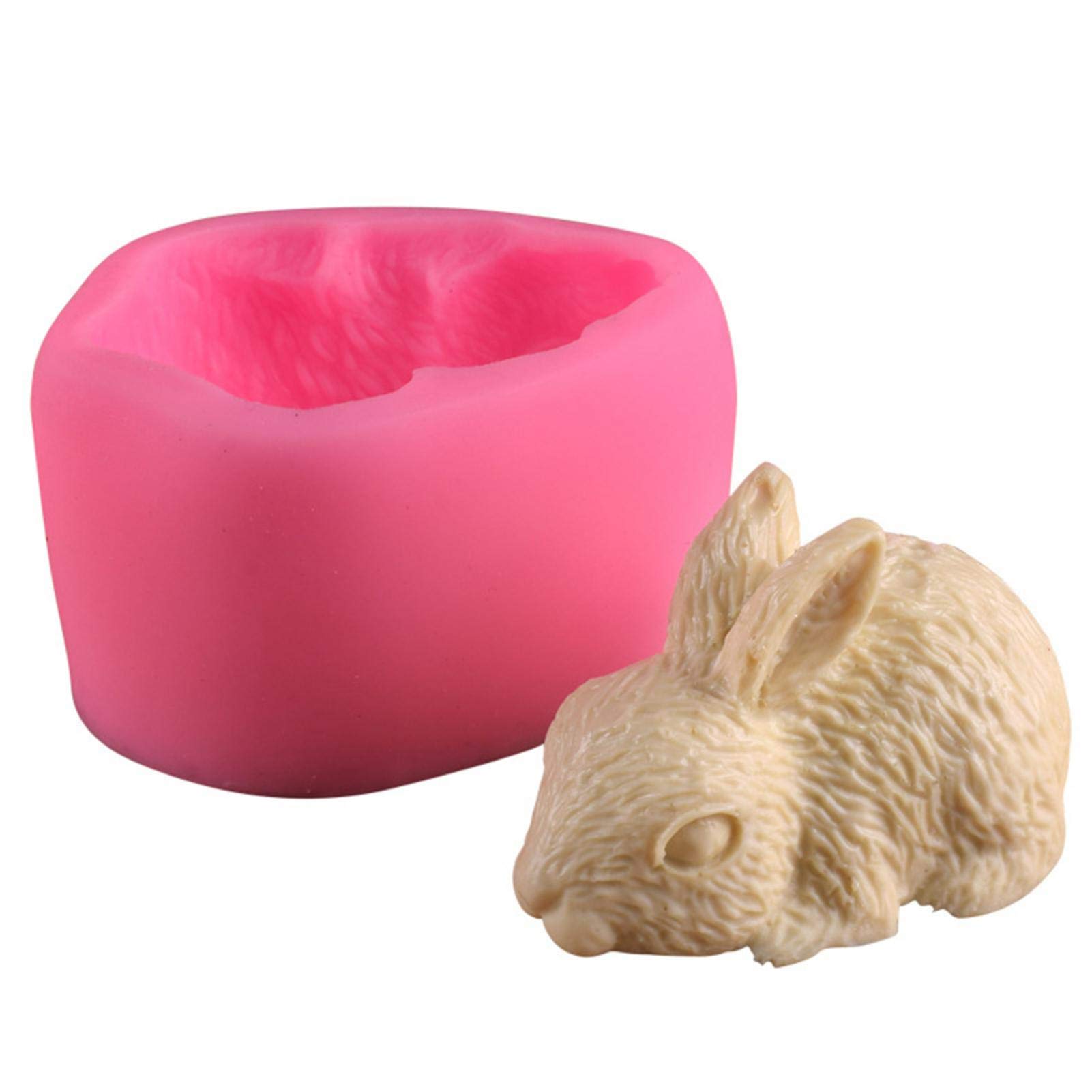 Easter Bunny Silicone Mold Set - 3D Rabbit Fondant Molds for DIY Chocolate, Candy, Jelly & Dessert Decorations - Perfect for Easter Baking, Party Treats & Holiday Crafts