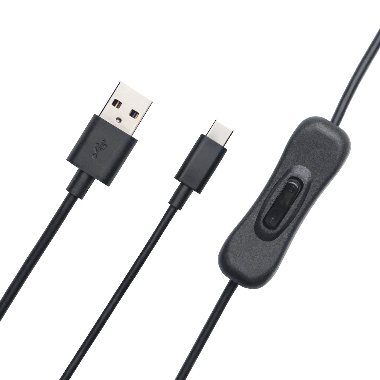 USB A to USB C Data Power Cable with ON/OFF Switch (OCB 2107 CT) - Fast Charging & Data Sync for Smartphones, Tablets & Laptops - Perfect for Home, Office & Travel Use