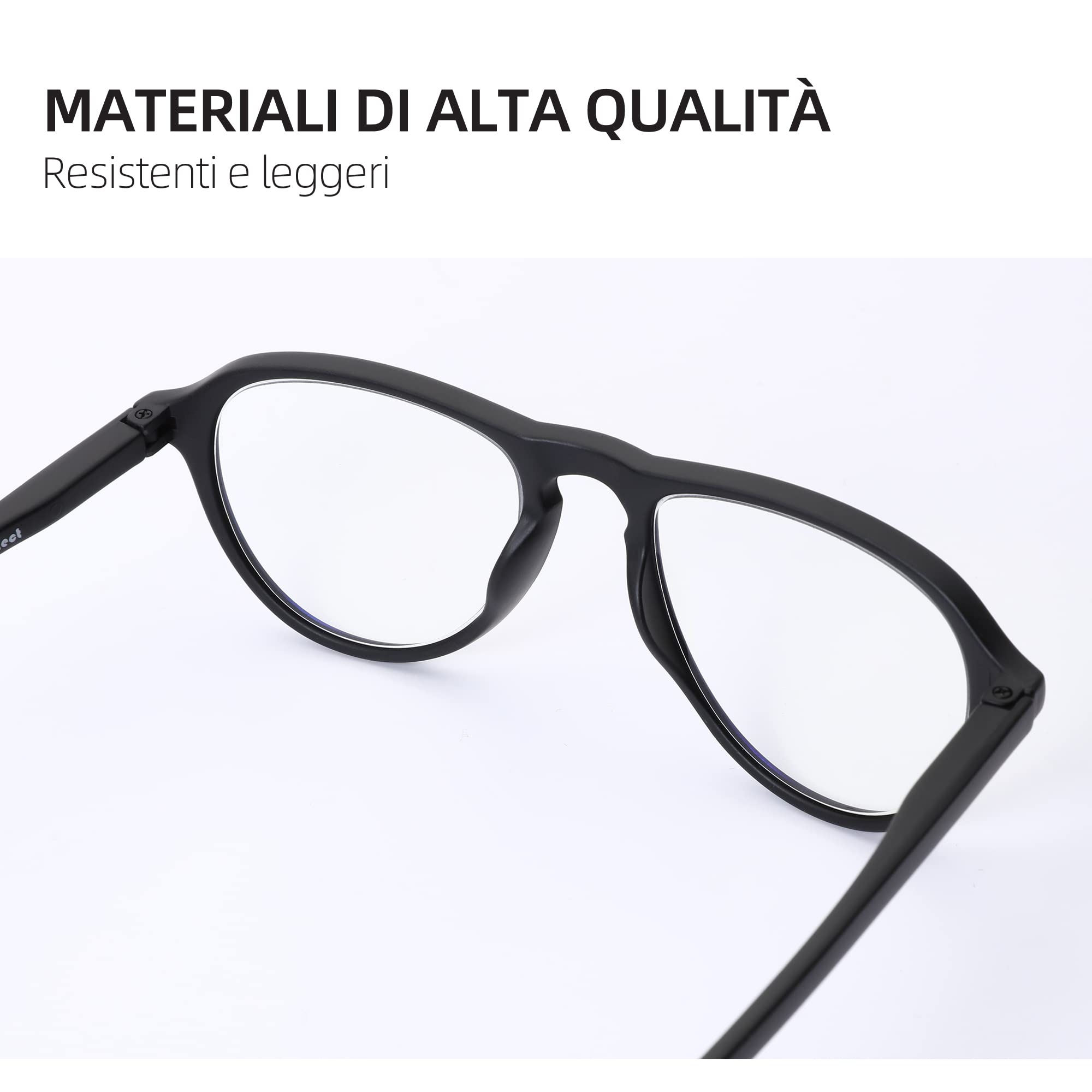 Premium ZENOTTIC Blue Light Blocking Reading Glasses for Women & Men - Anti-Eye Strain Computer Glasses for Office Work, Gaming & Screen Time
