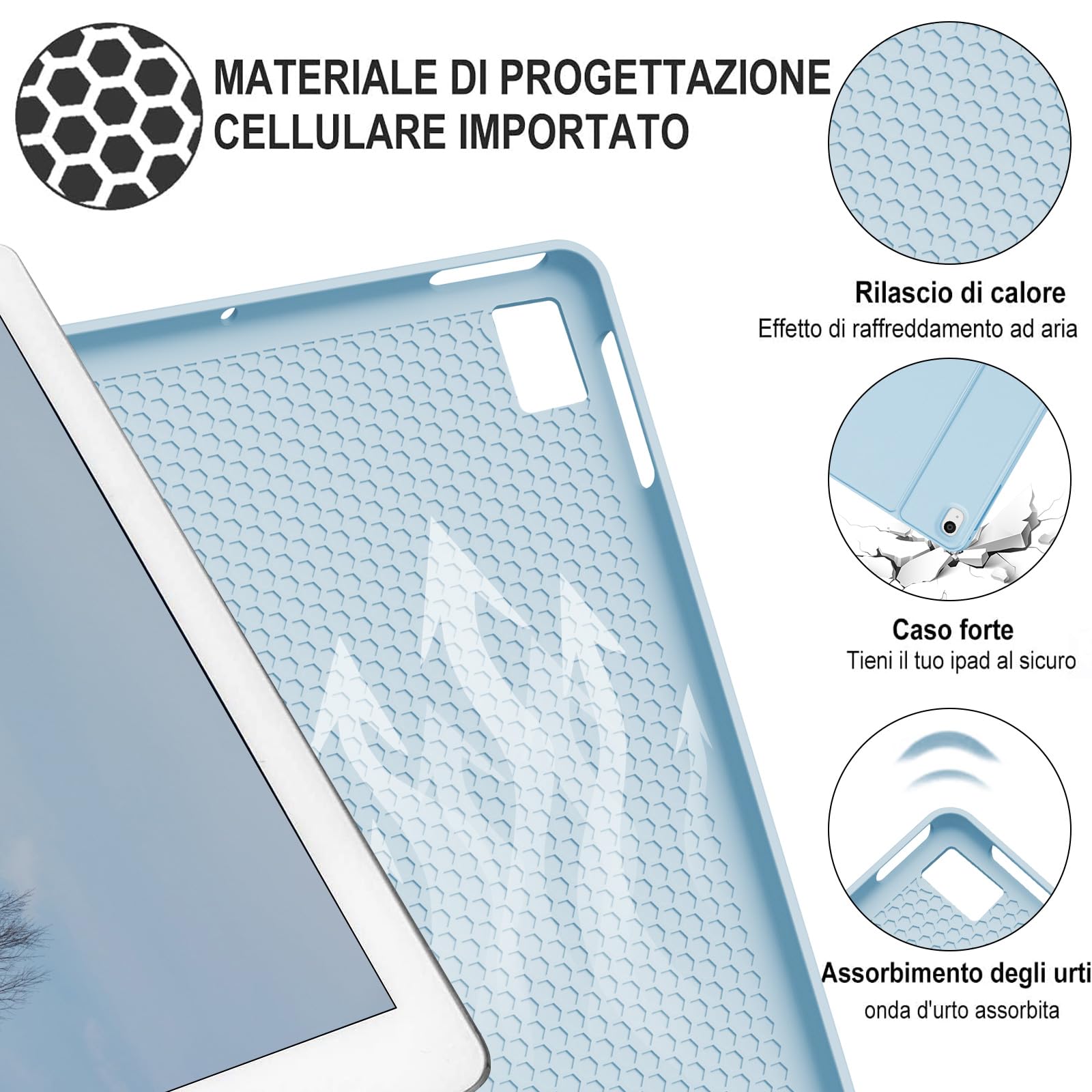 KVAGO Italian Keyboard Case for iPad 10.2