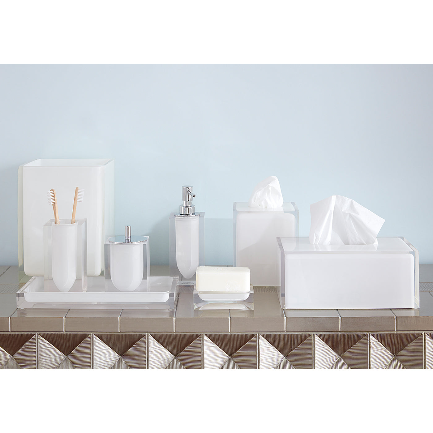 Hollywood Style Decorative Tissue Box Cover - Elegant Home & Office Decor for Living Room, Bedroom, or Bathroom