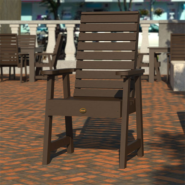 Glennville Dining Arm Chair - Modern Upholstered Dining Room Chair with Padded Seat - Perfect for Kitchen, Dining Room, and Home Office Use