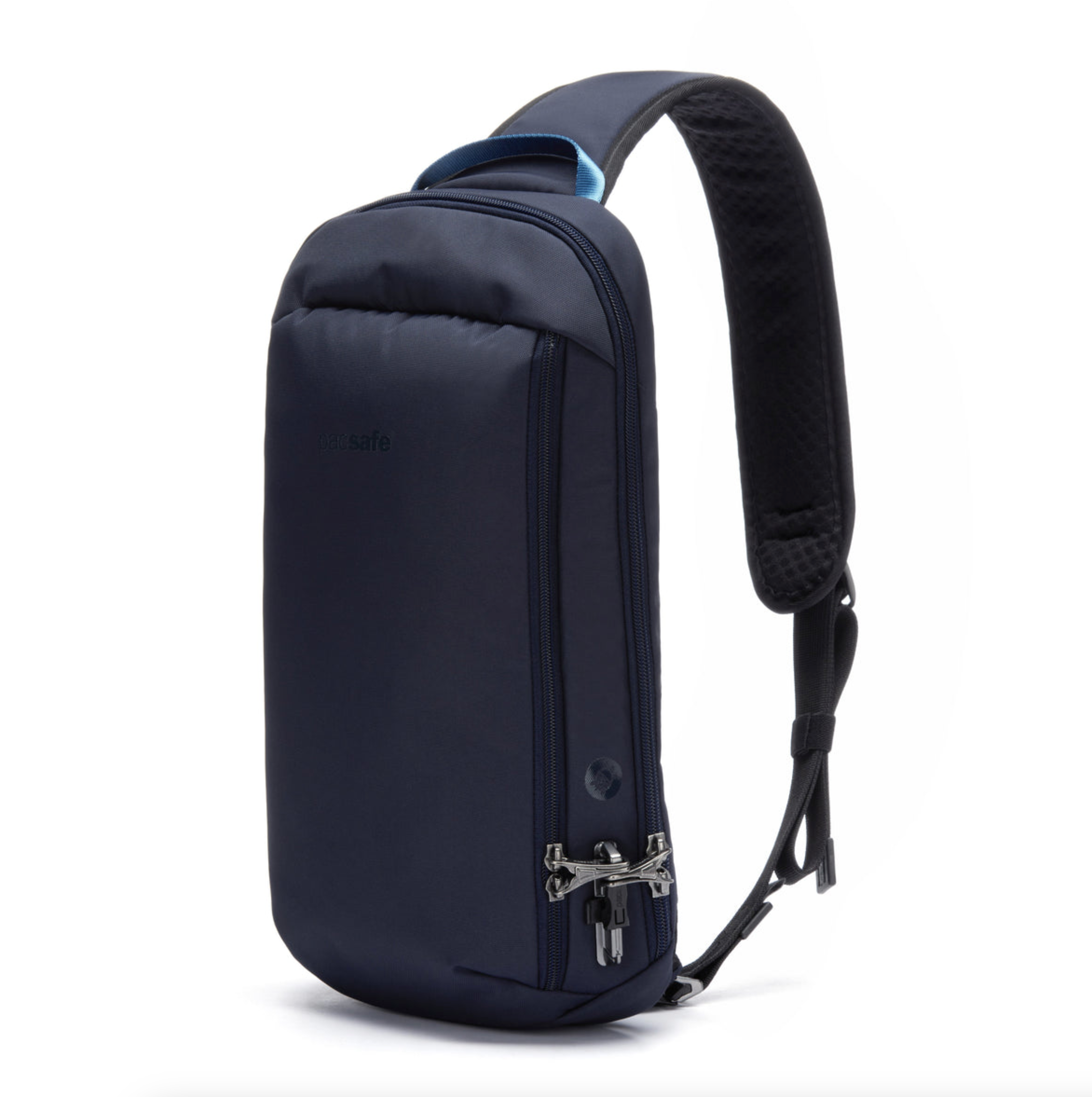 Pacsafe® V Tech Anti-Theft Sling Pack - Secure Crossbody Bag for Travel, Commuting & Daily Use - RFID Protection & Cut-Resistant Straps