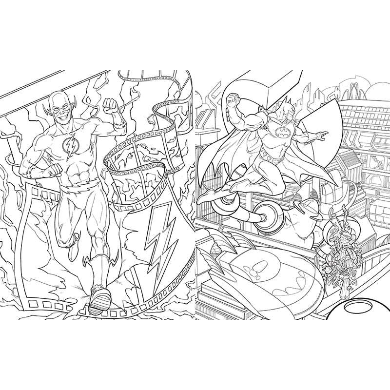 DC Comics 90th Anniversary Official Coloring Book - Superhero & Villain Art Therapy for Adults & Kids - Perfect for Gifts, Relaxation & Creative Fun