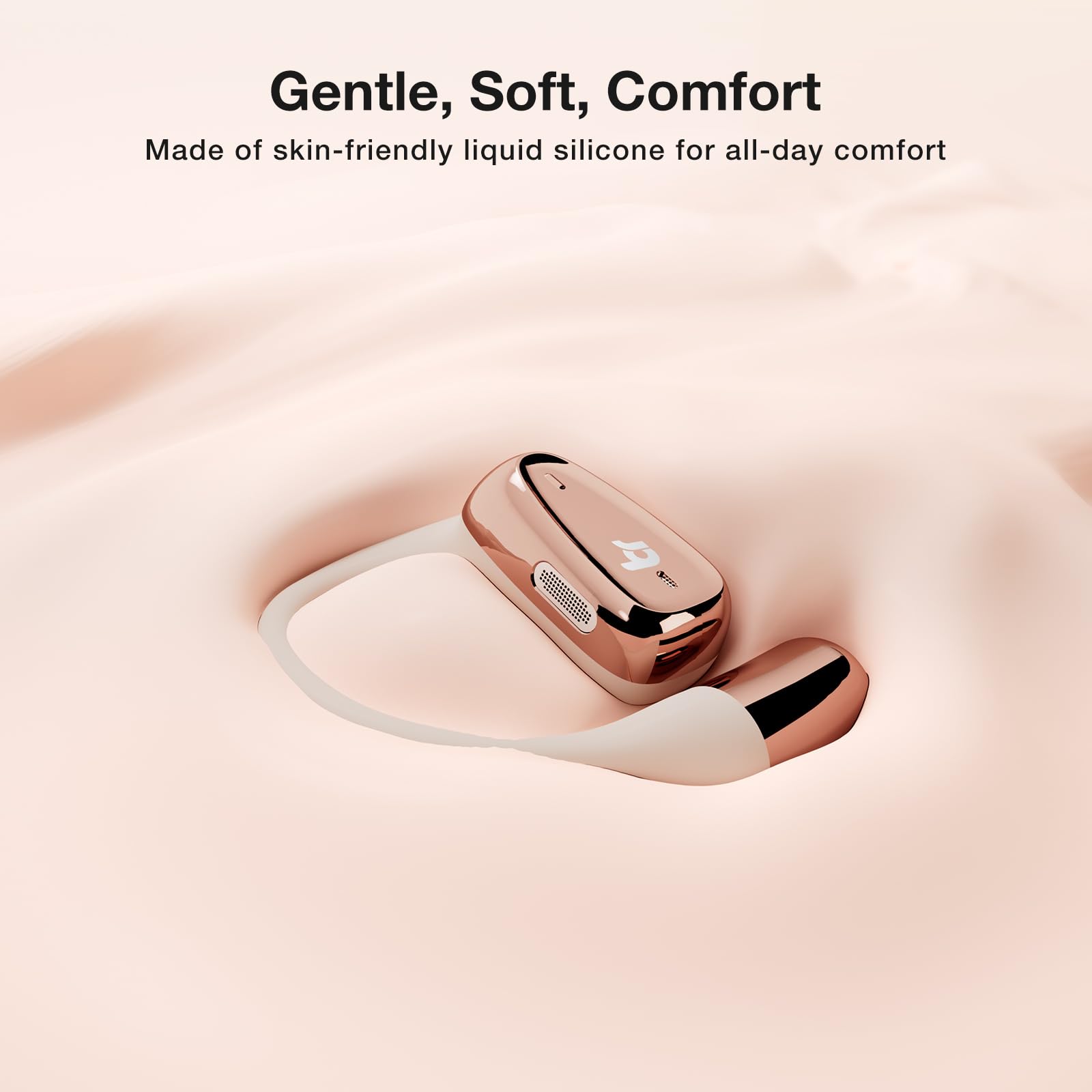 Open Ear Earbuds Wireless Bluetooth 5.4 Headphones - Ultra Lightweight Comfort, Rich Bass Sound, Clear Calls, IPX7 Waterproof, 28H Playtime for Running, Workout, Gym, Cycling & Outdoor Sports