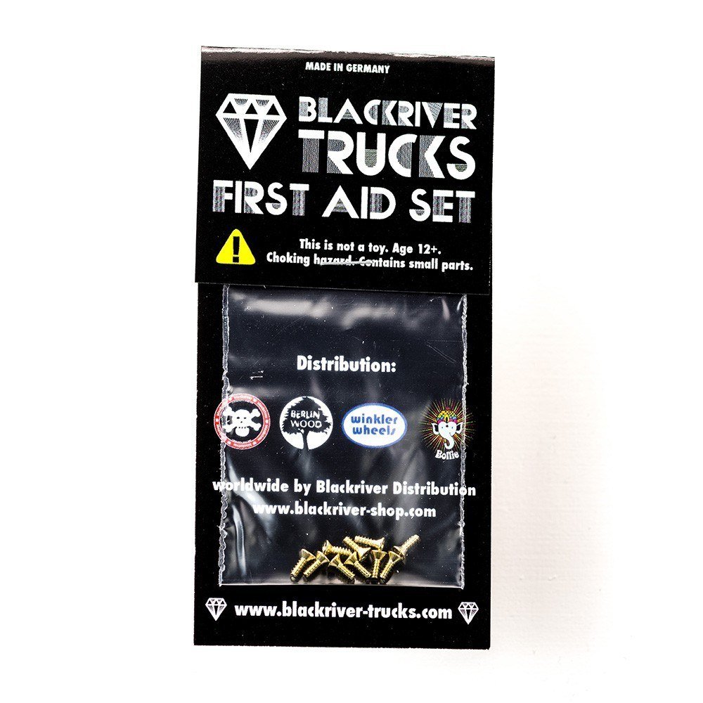 Blackriver First Aid Mounting Screws - 8 Pack Heavy Duty Stainless Steel Screws for First Aid Kits, Emergency Kits & Medical Cabinets - Secure Mounting Hardware for Wall-Mounted First Aid Boxes