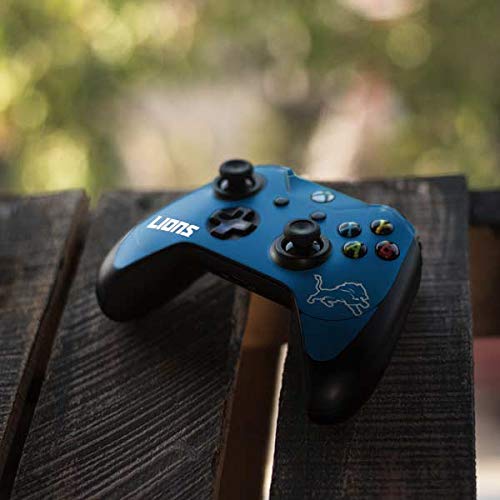 Officially Licensed NFL Detroit Lions Distressed Gaming Skin Decal for Xbox One Elite Controller - Perfect for Gamers & Sports Fans