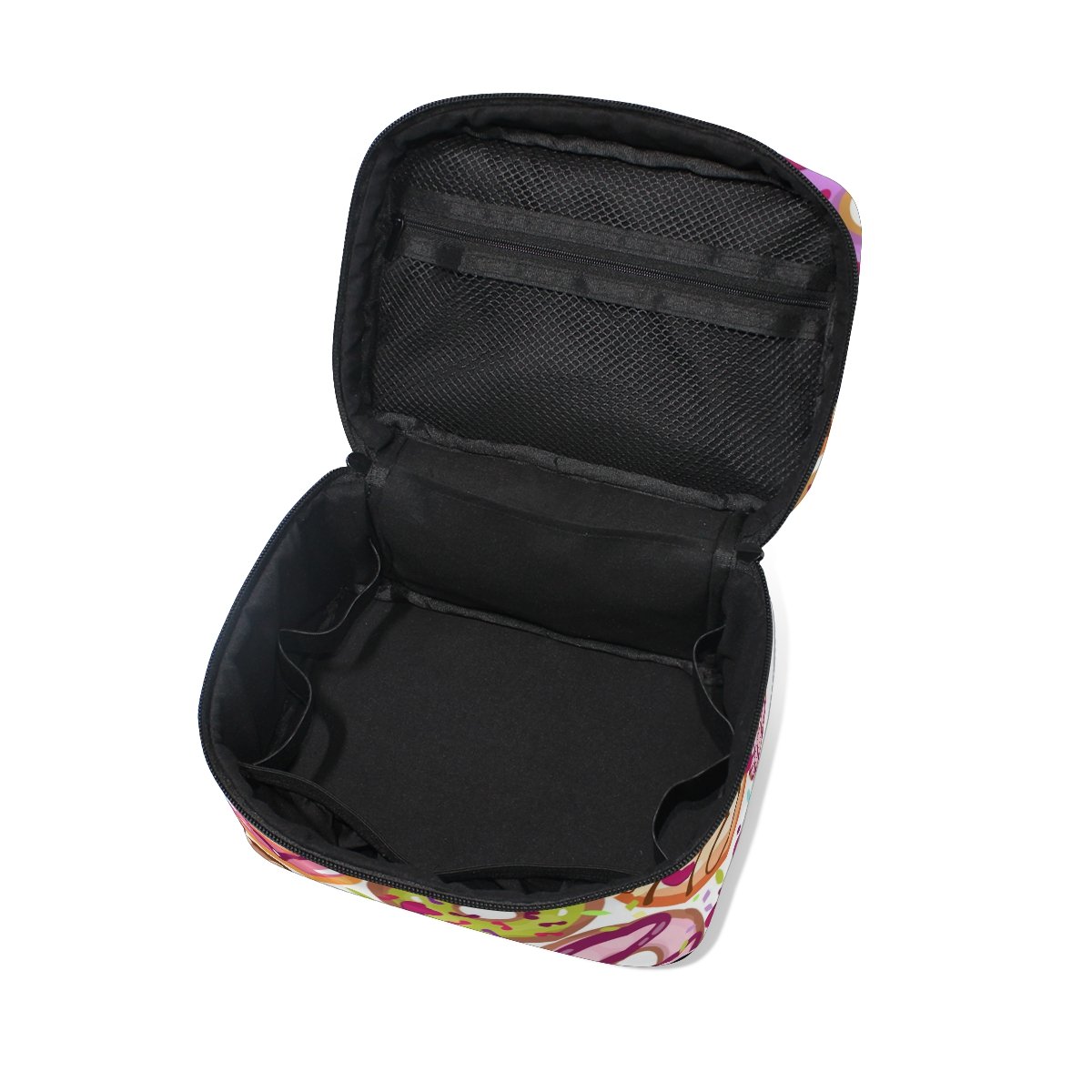Colorful Donut Sweet Cosmetic Bag for Travel - Cute Makeup Train Case & Storage Organizer | Perfect for Girls' Travel, Gym, and Daily Makeup Organization