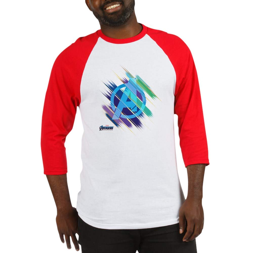 Avengers Endgame Logo Baseball Tee - Marvel Superhero Graphic T-Shirt for Men & Women - Casual Wear, Cosplay & Comic Con Outfits