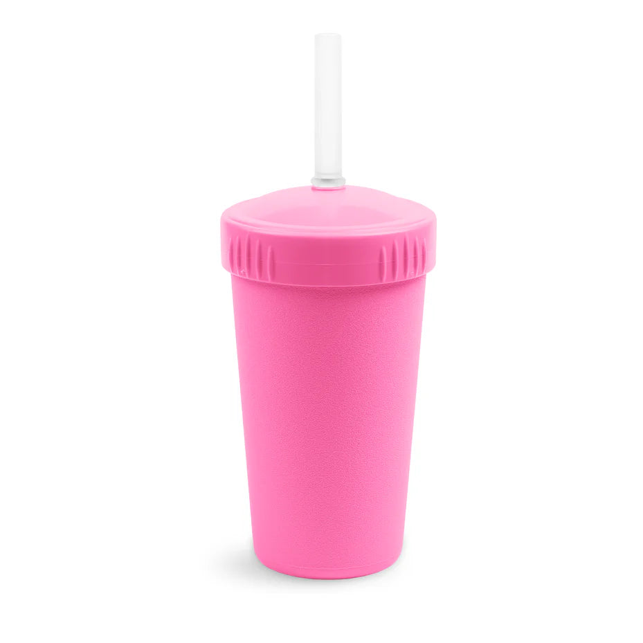 RePlay Straw Cup with No Pull Out Silicone Straw - Leak Proof Sippy Cup for Toddlers - BPA Free Kids Drinking Cup for Home, Travel & Daycare