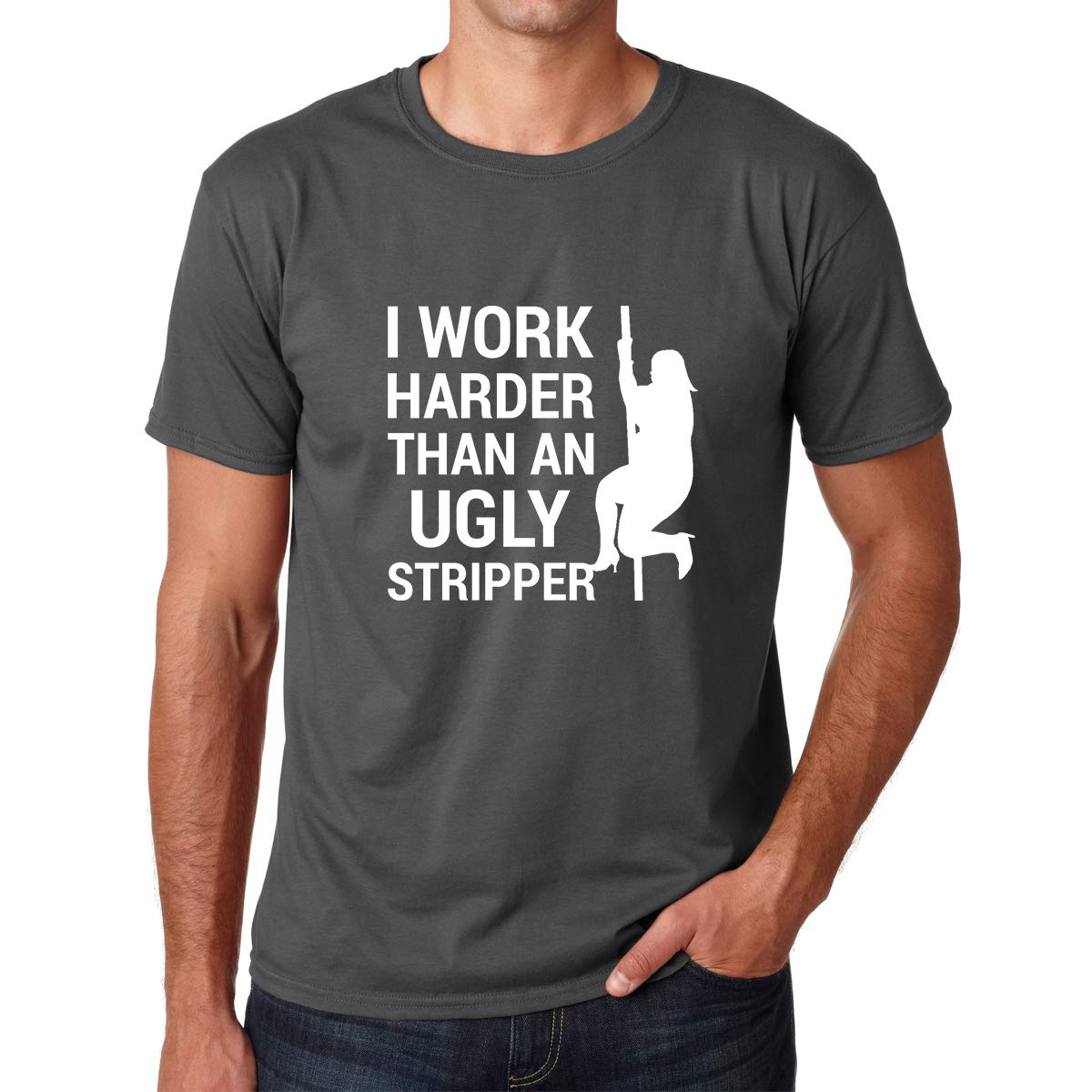 Funny Hard Work Beats Talent Men's T-Shirt for Gym & Casual Wear
