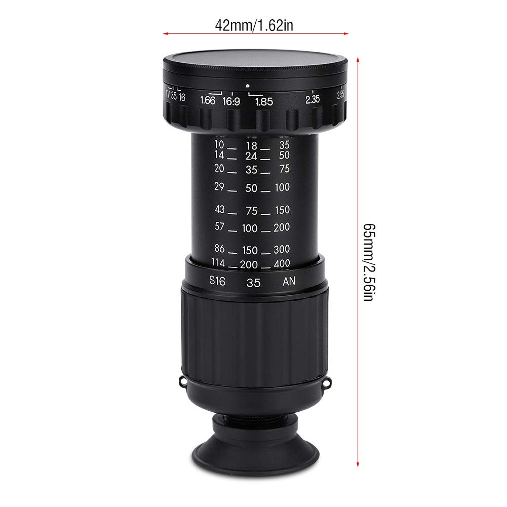 VD-11X Black HD Viewfinder - 11X Magnification Directors Viewfinder with 37mm Front Thread | Professional Camera Viewfinder for Directors & Photographers | Perfect for Film Production, Photography & Cinematography