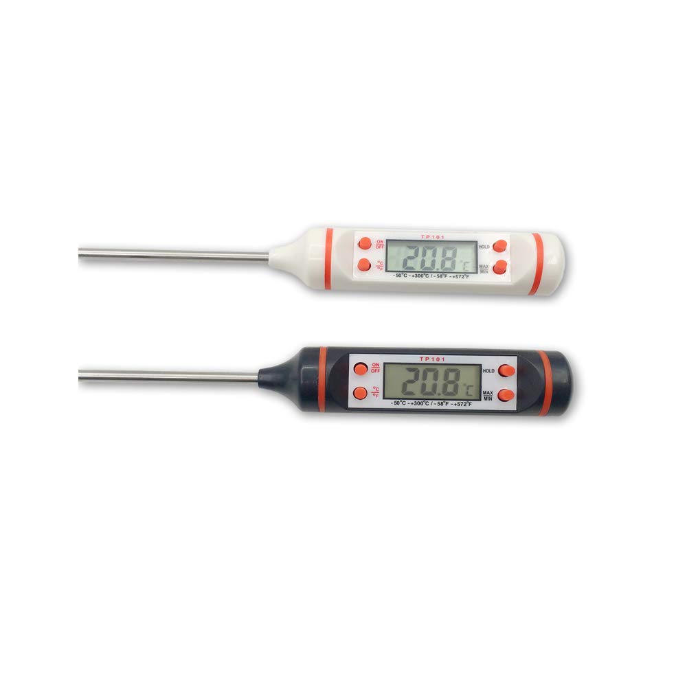 BOOMBOOST Digital Meat Thermometer with Instant Read - Waterproof Kitchen Cooking Thermometer for BBQ, Grilling, Baking, Frying, Candy Making - Perfect for Meat, Milk, Oil & Liquid Temperature Testing