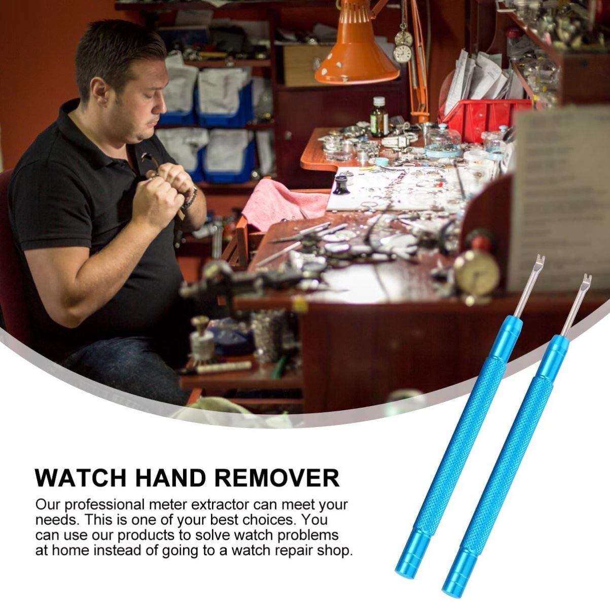 2PCS Professional Watch Needle Lifter & Lever Puller Set - Precision Watch Hand Remover Tool for Watch Repair & Maintenance - Ideal for Watchmakers, Jewelers & DIY Enthusiasts (Perfect for Removing Watch Hands & Repairing Watches)