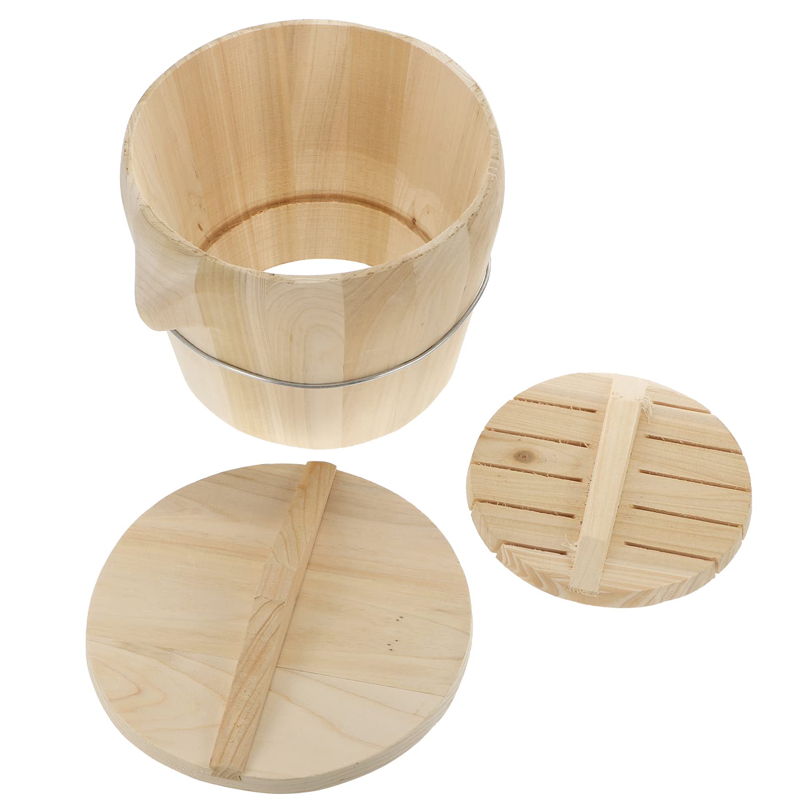DOITOOL 1-Piece Wooden Steam Basket for Vegetables, Bread & Dumplings - Perfect for Healthy Cooking, Meal Prep & Asian Cuisine