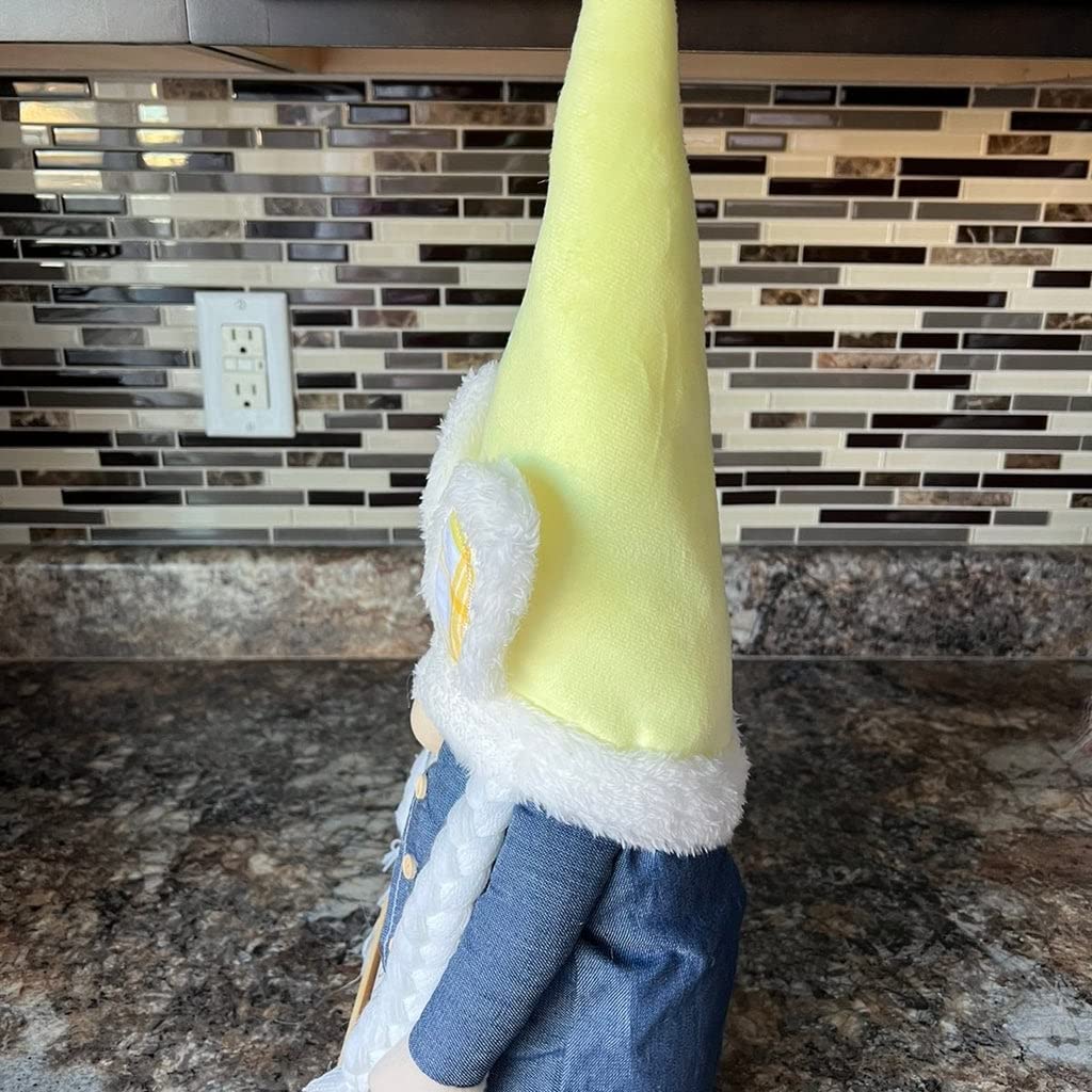 Rae Dunn Happy Easter Gnome Figurine - Cute Home Decor for Easter, Spring & Holiday Tabletop Display - Perfect for Easter Basket, Mantel Decor, and Seasonal Home Decoration