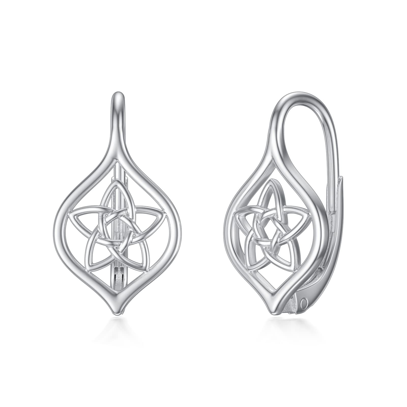 Hypoallergenic Sterling Silver Dangle Earrings - Celtic Knot, Feather, DNA, Mountain & Butterfly Designs | Nature & Science Inspired Jewelry | Perfect Christmas Gift for Women & Girls | Great for Parties, Work & Everyday Wear