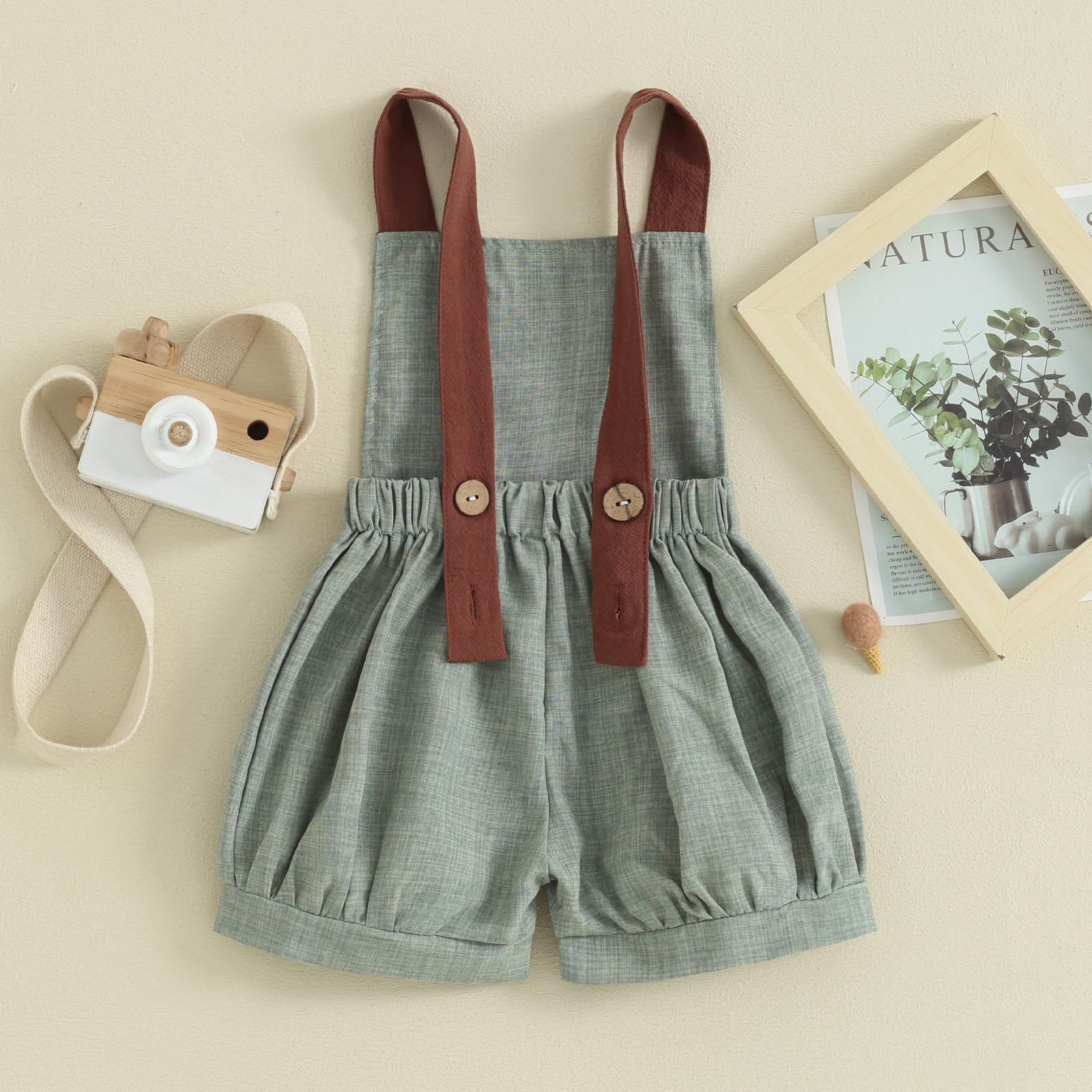 Baby Boys Summer Outfit - Adorable Suspender Shorts & Sleeveless Romper Jumpsuit | Gentlemen's Style Bib Overalls | Perfect for Playdates, Beach Trips & Family Photos