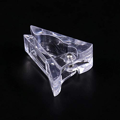 BORN PRETTY 1PC Transparent False Nail Clips for Quick Gel Extension - Professional Nail Tips Clamp for Manicure & Nail Art (BP-Nail Clip) - Perfect for Salon, Home DIY & Nail Extension