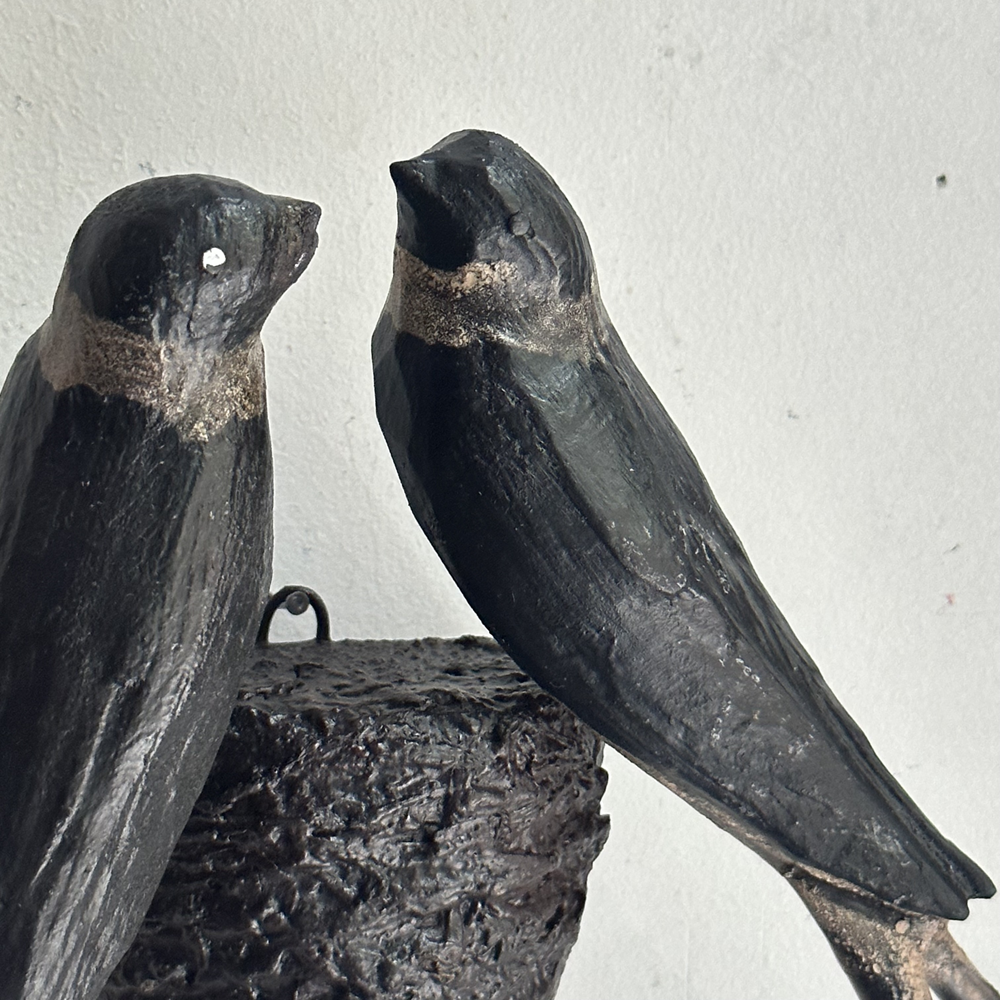 Handmade Black Forest Wooden Carved Bird Nest (N540) - Perfect for Home Decor, Garden Ornament, and Nature Lovers Gift