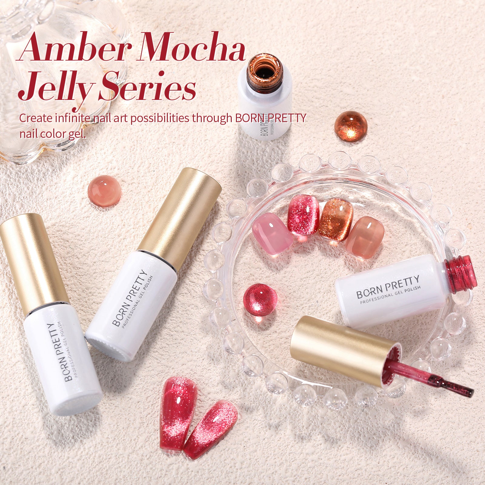 Cat Magnetic Gel Polish - Amber Mocha #01 (5ml) | Long-Lasting Nail Polish for DIY Manicures at Home | Perfect for Salon-Quality Nails & Special Occasions
