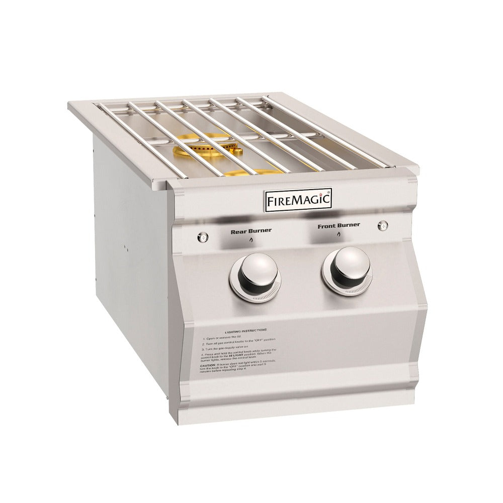 Fire Magic Choice Built-In Double Side Burner - Premium Outdoor Gas Grill for Backyard BBQ, Patio Cooking, and Entertaining