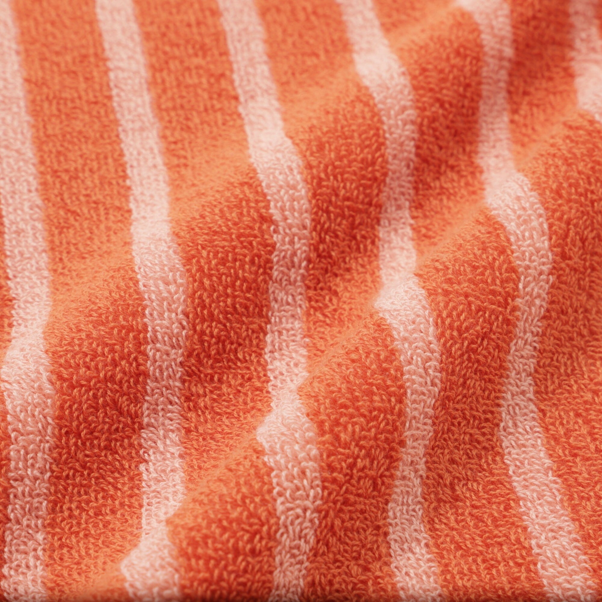Antibacterial & Deodorizing Striped Face Towel - Soft & Absorbent Orange Hand Towel for Gym, Travel & Daily Skincare Routine