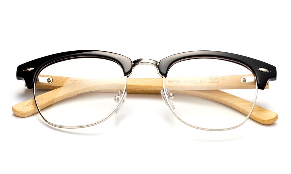 Vintage Reading Glasses for Men - Retro Half Frame with Case for Reading & Style