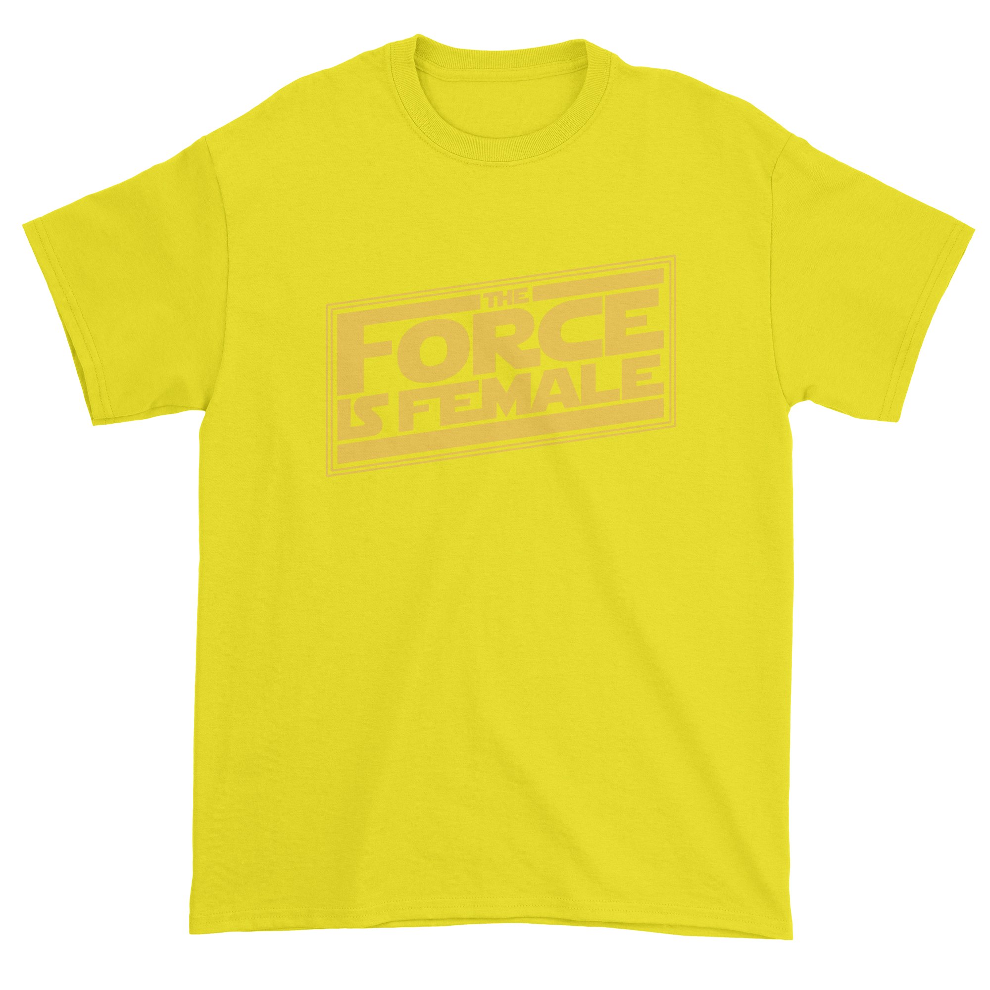 FerociTees The Force is Female Feminist Star Wars Inspired Men's T-Shirt | Geek Fashion | Gift for Sci-Fi Fans | Perfect for Cosplay, Conventions & Everyday Wear
