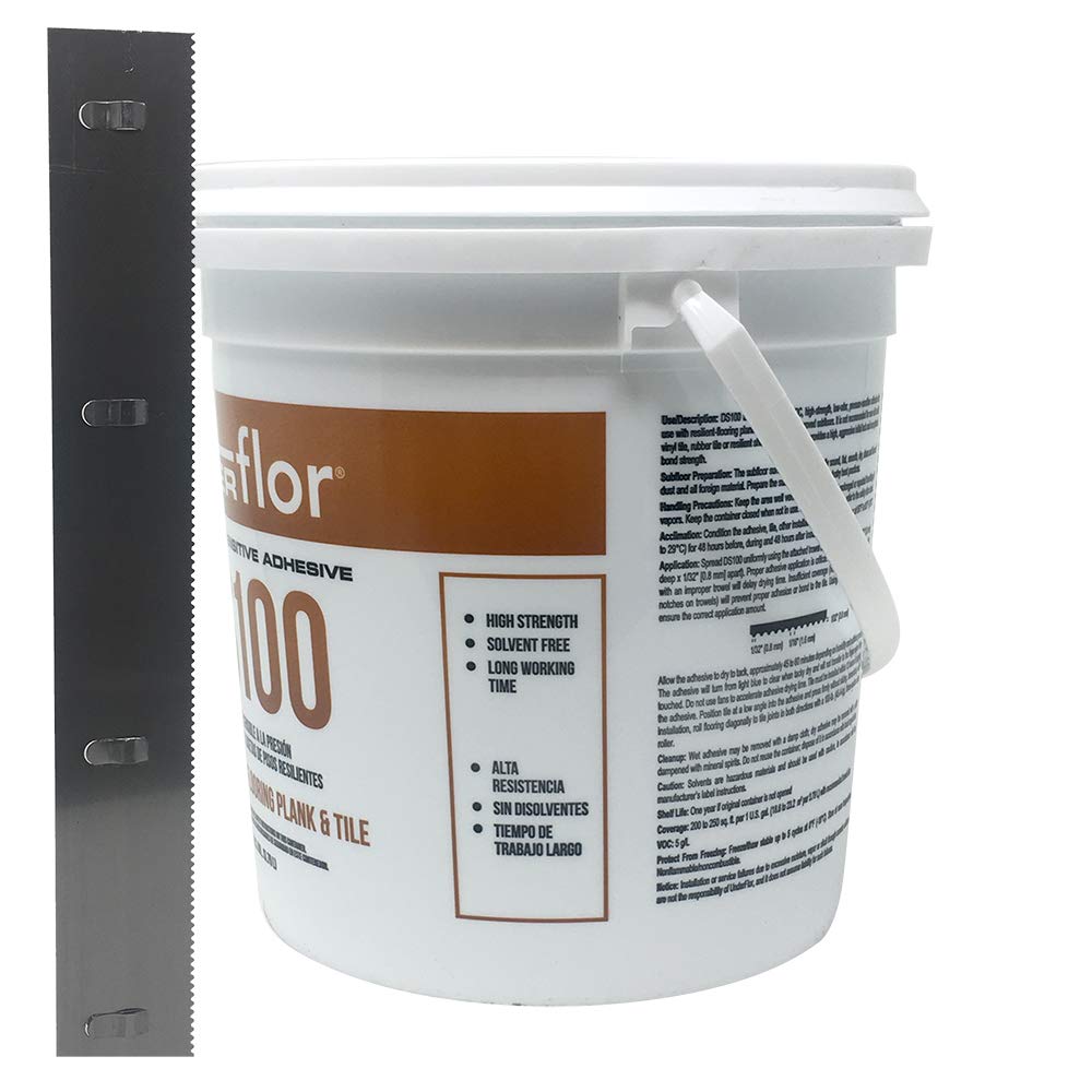 Congoleum DS100 Underfloor Pressure-Sensitive Adhesive 1 Gallon - Premium Glue for Vinyl Plank & Tile Flooring Installation - Perfect for Home Renovation & DIY Projects