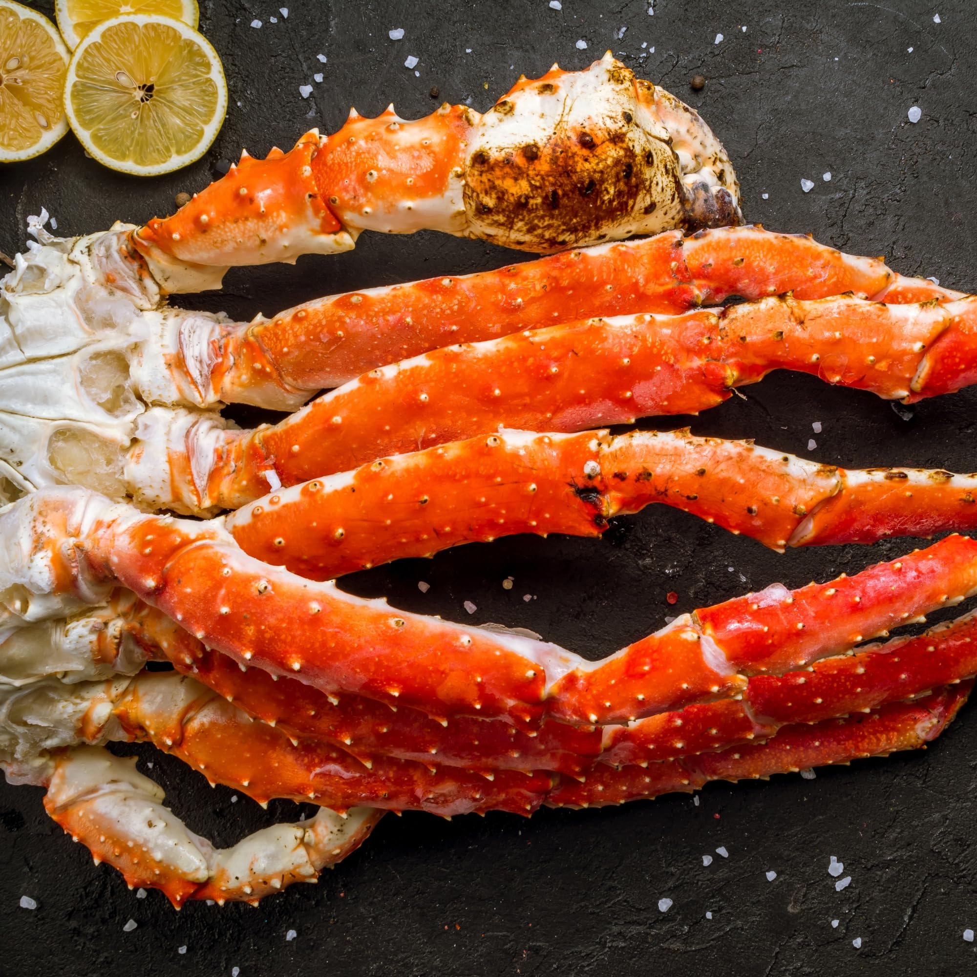 Premium Alaskan Red King Crab Legs Jumbo 9-12 Count (4lbs) – Wild-Caught, Frozen Seafood Delicacy for Gourmet Meals, Special Occasions & Fine Dining