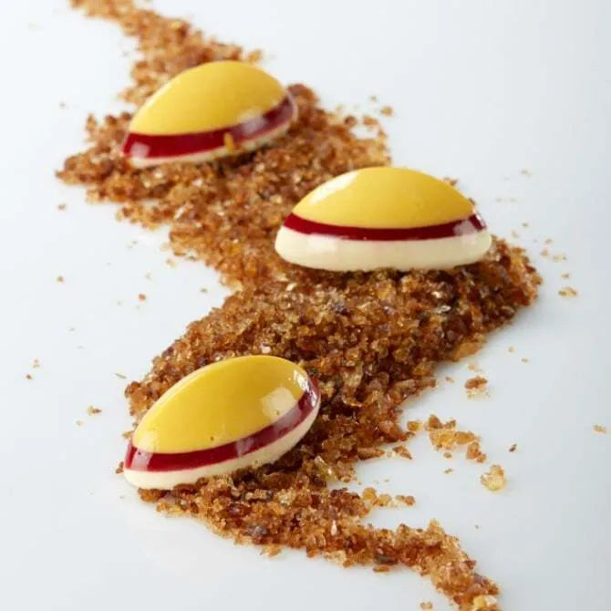 Pavoflex Silicone Mini Quenelle Mold - 100 Forms for Professional Chefs & Home Baking - Perfect for Chocolate, Butter, Ice Cream & Dessert Garnishing
