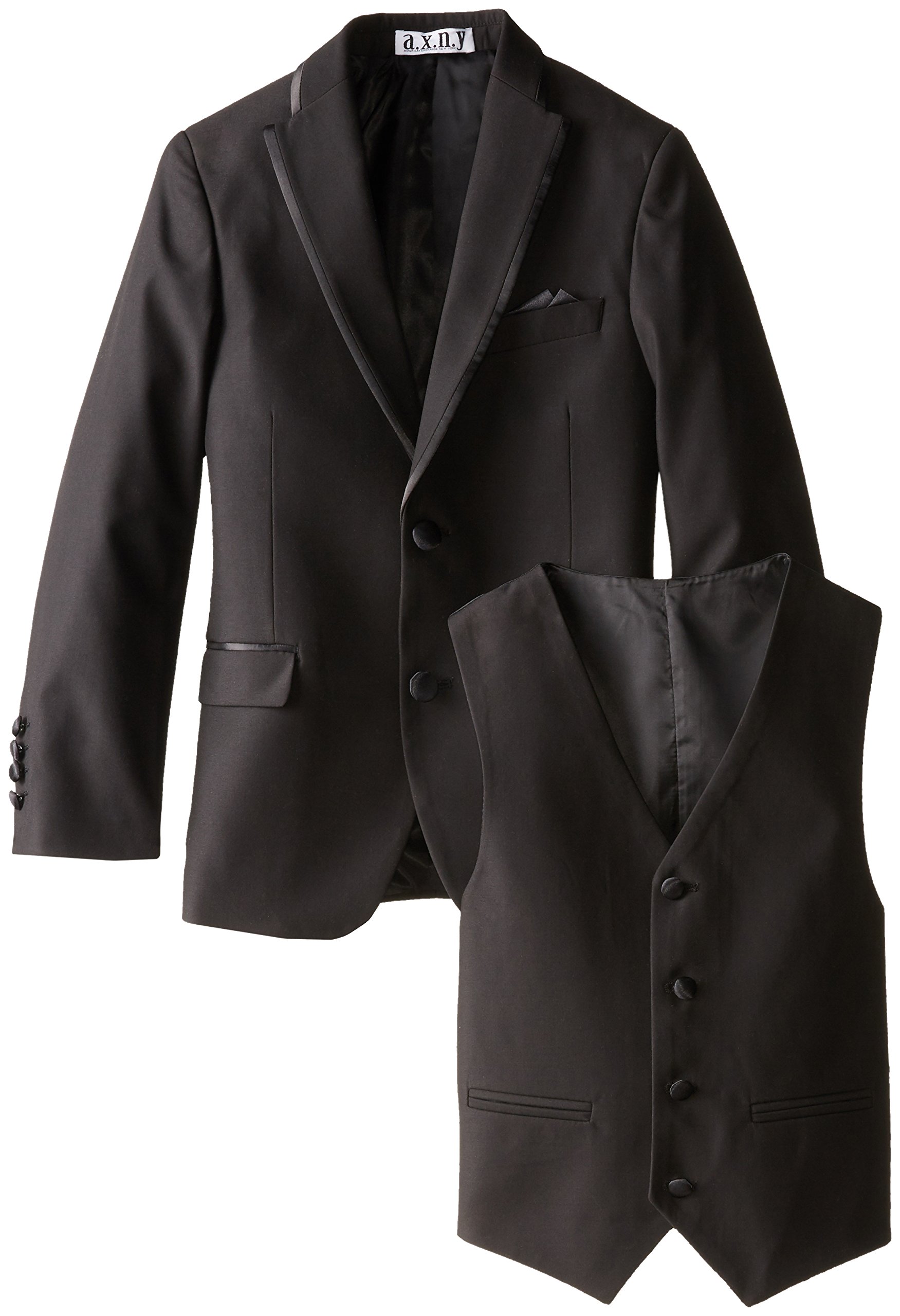Big Boys' Tailored 3-Piece Tuxedo Set for Formal Events