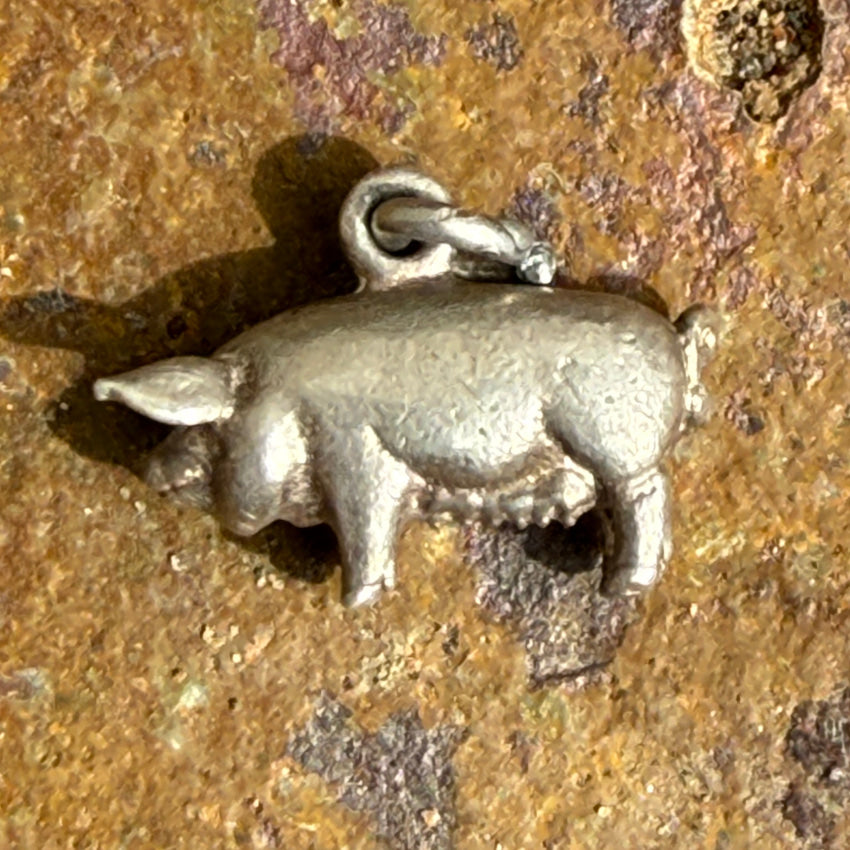 925 Sterling Silver Pig Charm Pendant for Necklace - Cute Animal Jewelry Gift for Women & Girls - Perfect for Birthdays, Christmas & Zodiac Gifts